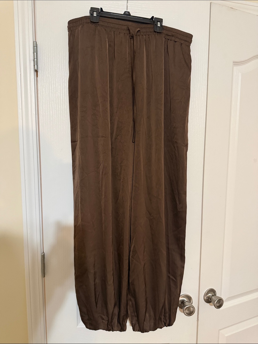 Women’s Brown Drawstring Casual Pants
